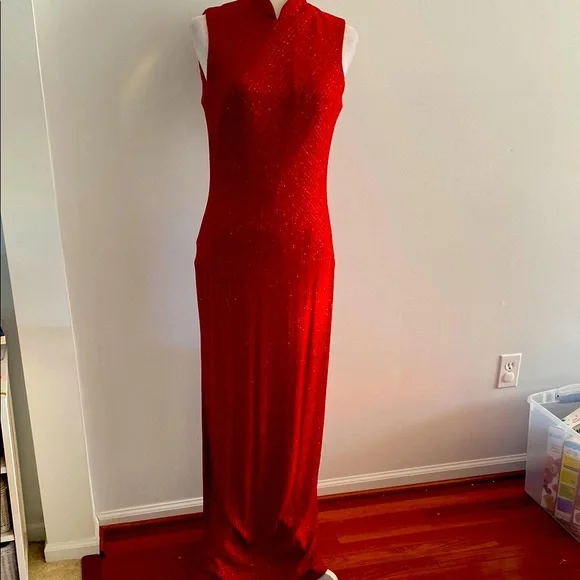 alex evenings red dress Alex Evenings 8166731 Formal Long Evening Dress main image 1